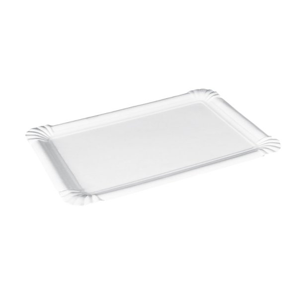 2.000 Stück Pappteller PREMIUM 10 x 16 cm weiß Pappe
